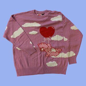 ASOS x Care Bears Pink Cloud Sweater with Balloon Graphic Size US 4 UK 8 NWOT